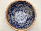 Vintage Jerry Brown Pottery Alabama Blue gray Medium Bowl Signed   Dated 3-94