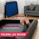 5 5 Ft Folding Billiard Pool Table With Steel Legs  No Assembly Required  By Md
