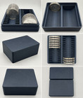 1oz Silver Rounds In Capsules Storage Box - Holds 26 - Pick Color