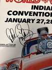 World Of Wheels Poster Autographed By Dale Earnhardt 