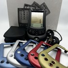 Palm Pilot Model M105 Pda W  Dock Extra Faceplates Case Tested Working