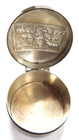 Vintage Siam  17 6gr Sterling Silver Hinged Lid Pill Box Siamese Dancer On Top