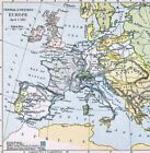 1905 Antique Map - Europe In 1812 Napoleon French Empire France - Kingdom Naples
