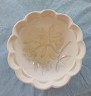 Rare Pudding Mold Vintage Torgau Veb White Ceramic Floral Jello Country Kitchen 