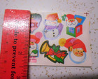 Vintage Mcm 1960 s Christmas Seals Stickers Gummed Lot Of 10 Sheets   60 Seals