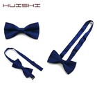 Kids Bow Tie Pre-tied Adjustable Solid Color Butterfly Bowtie Baby Boys Girls