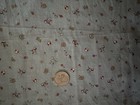 Vintage Baby Toy Print Cotton Quilting Fabric Blue Nursery 11x20 Prewashed