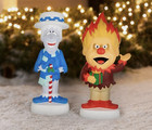 32  Heat And Snow Miser Led Lighted Blow Mold Outdoor Christmas Decor Gemmy New