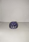 Vintage 1970s  Webb Corbett Amethyst Cut-to-clear Crystal Star Optic Paperweight