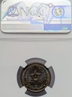 1863 - Civil War Token - Ngc Ms65 Bn - Star Of David - Draped Flags - F 189 399a
