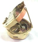 Lots Of 10 Pcs   3  steampunk Brunton Compass Brass   Antique Vintage Nautical