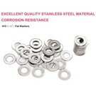 100pcs 10   3 16   Id X 1 2  Od 1 0 Thickness 304 Stainless Steel Flat Washer   