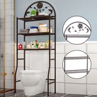 3-tier Over The Toilet Metal Storage Rack Bathroom Organizer Shelf Space Saver