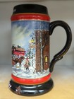 Budweiser 1992 Christmas Holiday Vintage Beer Stein