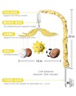  Baby Crib Mobile With 35 Lullabies  3 Modes Rotation   Music  Soother Yellow