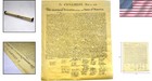 Authentic 14  X 16  Declaration Of Independence Replica On Antiqued Parchment
