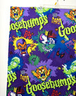 Vintage Goosebumps 39  X 76    Flat Bed Sheet 90s R l  Stine Or Raw Material Usa
