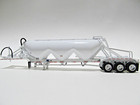 Dcp First Gear 1 64 Scale White   White  Frame Triple Axle Heil Pneumatic Tanker
