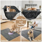 Flannel Washable Pee Pad For Dogs - 4 Pack Reusable Dog Pee Pads  Puppy Pads    