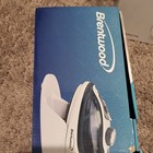 Brentwood 800w Corded Steam Iron Nonstick Adj Temp Water Tank White gray