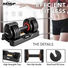 25 55 Lbs Pair Adjustable Dumbbells Set  Adjustable Weights Dumbbells Set