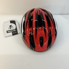 Nwt Helmets R Us Child s Bike Safety Helmet Red Black Size Med Model 09  54-58cm