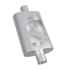 Universal Mufflers Dual Chamber Inlet  id  Outlet  id  Overall 17  3  Silver