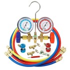 3-way Ac Manifold Gauge Set For R134a R12 R22 R502 - Hvac Refrigeration Tool