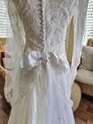 Vintage House Of Bianchi Wedding Gown Dress With Veil Lace 80 s 