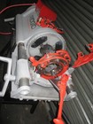 Ridgid 1224 Pipe Threader W  2 Die Heads On Wheeled Cart