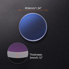 Fiber Laser Protective Window Dia 34mm  1 34   Thk 3mm  0 12   Fused Silica Lens