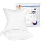    10 90 Down And Feather Throw Pillow Insert   100  26x26  2 Pack  White