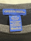 Cirque Du Soleil Long Sleeve Shirt Medium Black Embroidered Spellout Canada