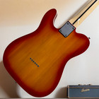Tele Electric Guitar Maple Fretboard Cherry Sunburst Color Mahogany Body