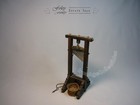 Rare Vintage Antique Miniature Guillotine Siglo Xviii Cigar Cutter Made In Spain
