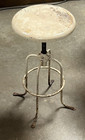 Antique 1900s Dental Dr  Cast Iron Stool Medical Office Examining Chair  69 