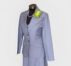 Vintage 70s Wrangler Bell Bottom 4 Pc Women   s Suit Pants Skirt Jacket Vest