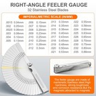 2pcs Stainless Steel Feeler Gauge Set 32 Straight Blades Feeler Gauge16 Piece   