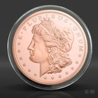 2 Oz Morgan Copper Round In Capsule  999 Fine Copper Bullion