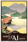 North Wales Snowdon Railway 1930 Travel Poster Roger Broders Wall Art Print