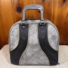 Vintage Stebco Vinyl Bowling Bag Black And Grey Mcm 
