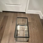 Glass Rectangle Aquarium Tank Only With Black Frame  10 Gallons Tank 