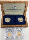 1987-w Constitution Gold  5 Set Pcgs Ms70   Pr70 Dcam   2 Silver  1 Ogp Coa
