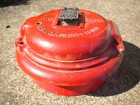 Rare Vintage 1950s Holtzer Cabot Round Fire Alarm Pull Box Station 8 1 2  No Key