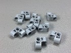 New Lego Technic Pin Connector Perpendicular 2x2 Bent  x10  44809 Light B  Gray