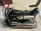 Vintage 1926 Singer Sewing Machine Original Wood Case Antique Electric Portable