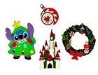 Disneyland Paris Christmas Stitch Booster Set 4-pin Set 2025 Holiday Castle
