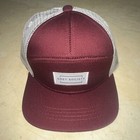 Kids And Infants Grey Society Trucker Cap Hat Maroon Red White Mesh Snapback