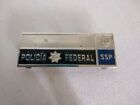 Obsolete Policia Federal  Name Plate   2 Pins  Mexico 1980s 