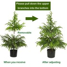 36       Norfolk Pine Tree Real Touch Artificial Small Christmas Tree With Pot Fo   